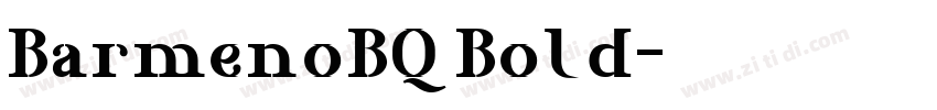 BarmenoBQ Bold字体转换